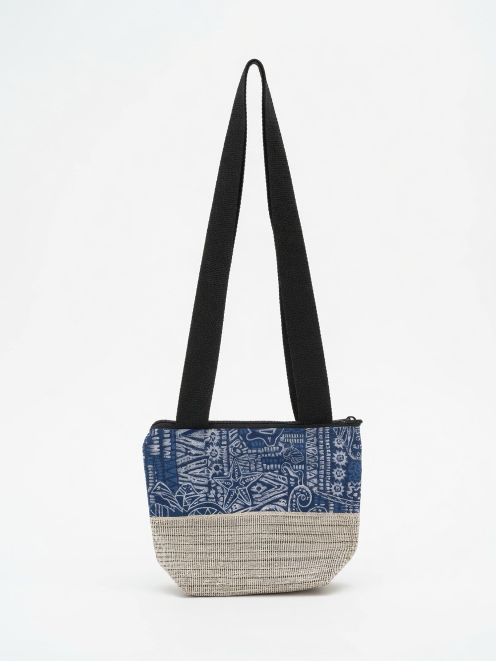 Blue Patterned Shoulder Bag - Picture 4 of 6